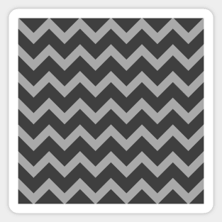 Simple light dark gray chevron pattern lines retro Sticker